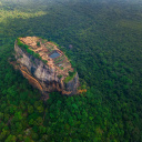 Vue aérienne de Sigiriya au Sri Lanka